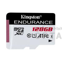 Карта памяти 128 Гб MicroSD  Kingston Class 10 Canvas Select High Endurance UHS-I A1 V30 U3 (95 Mb/s) без адаптера