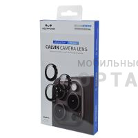 Защитное стекло на камеру KEEPHONE CALVIN, iPhone 16 Pro Max (6.9), Black