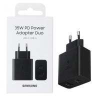 Ориг для Samsung, сетевое зарядное устройство 35W PD Adapter Duo, черный (в коробке)
