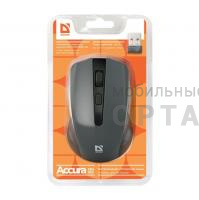 Мышь DEFENDER Accura MM-935 серая, беспроводная, 4 кнопки, 800-1600dpi, USB (1/40)