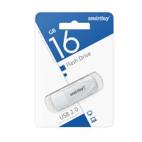 Флешка USB 16Gb SmartBuy Scout, USB 2.0, белый