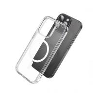 Чехол HOCO Magnetic series airbag, iPhone 15 Pro, прозрачный