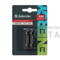 Аккумулятор DEFENDER HR03 (600 mAh) ААА Ni-MH BL2 (20/200) Аккумулятор DEFENDER HR03 (600 mAh) ААА Ni-MH BL2 (20/200)