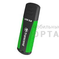 Флешка USB3.0 64 Гб Transcend  JetFlash 810  чёрный/зелёный
