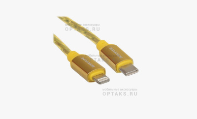 Кабель Type-C to Lightning Borofone BX95 Vivid, 1m, PD 20W, золотой
